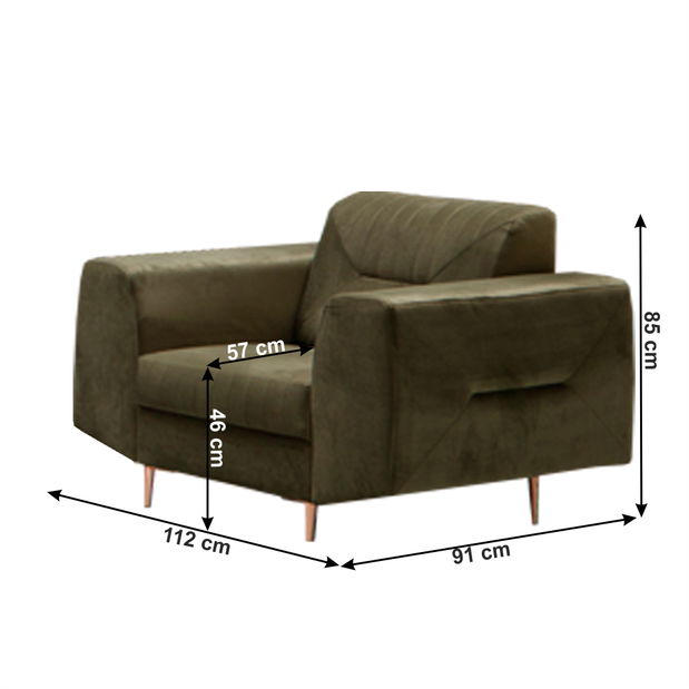 Fotoliu Lysenia (verde) 