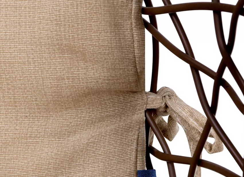 Felakasztható kétszemélyes hintafotel Cleopatra (barna + bézs)