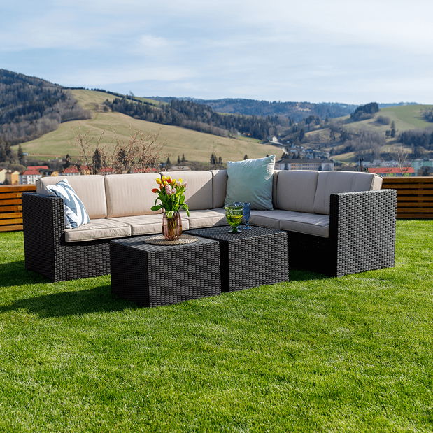 Set de grădină 3-piese Rodda