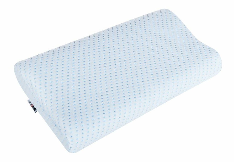 Vankúš z pameťovej peny 50 x 30 cm Kangaroo (biela)