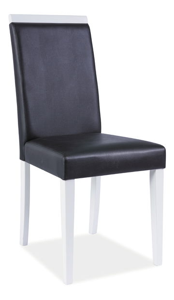 Jedálenská stolička CD-77 (čierna + biela)