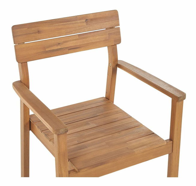 Set 2 ks záhradných stoličiek Fernanda (svetlé drevo)