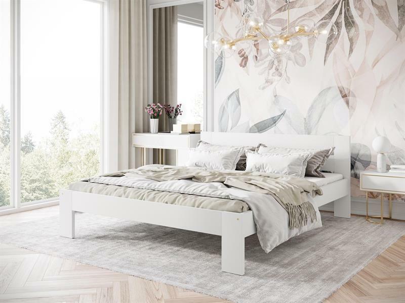 Manželská posteľ 160 cm Matilly 160 (bez matraca) (biela)