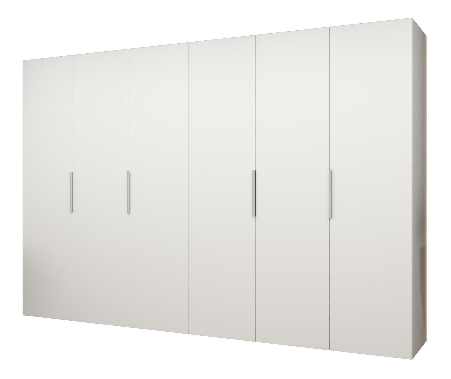 Šatníková skriňa 300 cm Mirabella 1 (biela + kašmír)