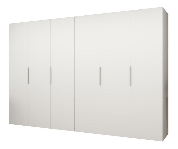 Ruhásszekrény 300 cm Mirabella 1 (fehér + kasmír)