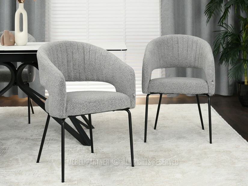 Scaun Kim (gri + negru)