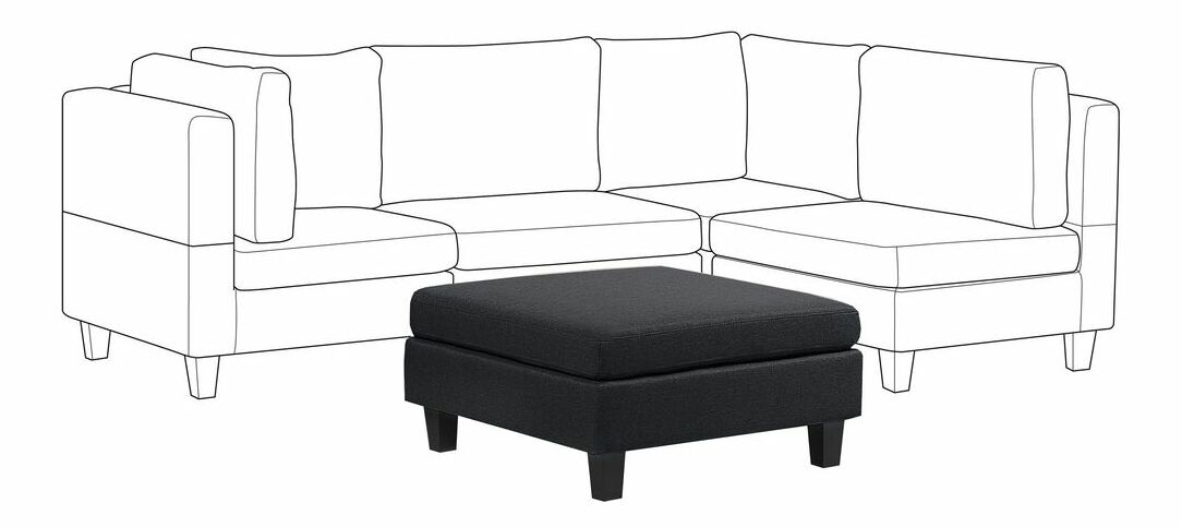 Taburetka Felle (tmavosivá)