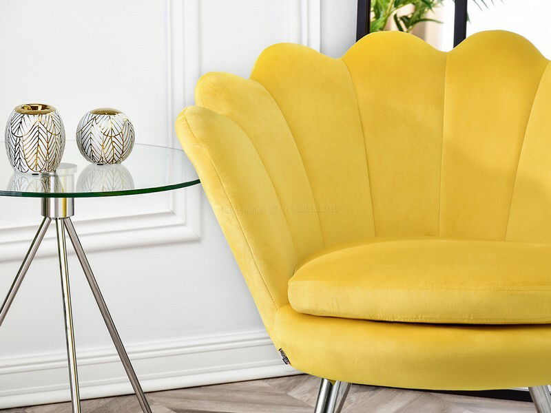 Kreslo Lasair (žltá + čierna)