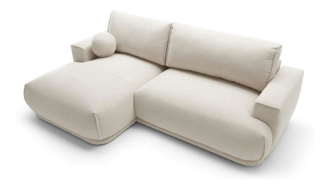 Rohová sedacia súprava Dita mini (L) (krémová + čierna)