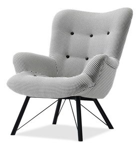 Fotelja za opuštanje Dawntawn (bijela + crna)