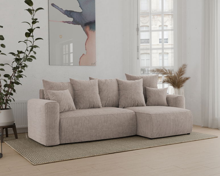 Sarokkanapé Denia (J) (világosbarna)