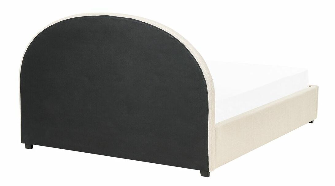 Pat matrimonial 160 cm Verena (maro deschis) (cu somieră și sp. depozitare)