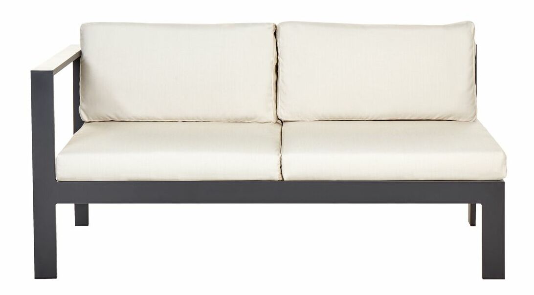 Set mobilier de grădină Mesza (Negru + bej)