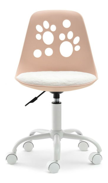 Detská stolička Footy (ružová + biela)