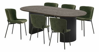 Set de masă Bvavoria (maro închis + verde închis)