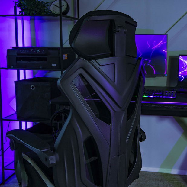 Gaming fotelja Mananera (crna + bijela) 