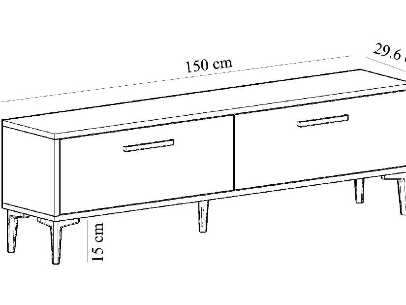 TV asztal/szekrény Vupaki (fehér) 