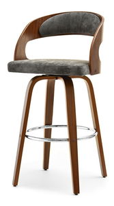 Stolička Hook (orech +chrómová)