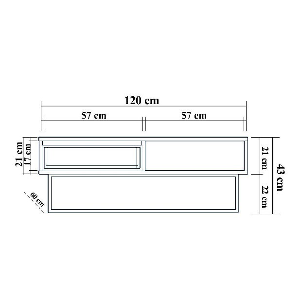 Mobilier living Lexuna 6 (Nuc + Negru)