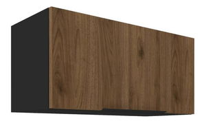 Dulap superior de bucătărie Monzesa 80 GU 36 1F (nuc okapi + negru) 