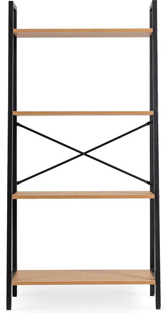 Raft Goleadora (stejar + negru) 