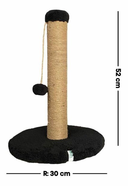 Škrabadlo pre mačky Coria (čierna)