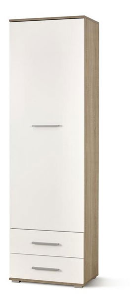 Ormar s policama Vida REG-1 (hrast sonoma + bijela)