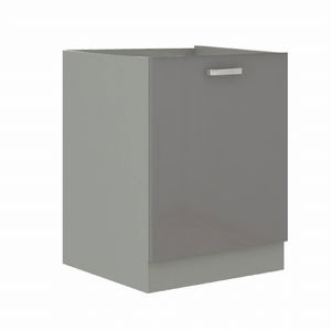 Donji kuhinjski ormarić 60 D 1F BB Pleitton (sivi sjaj)