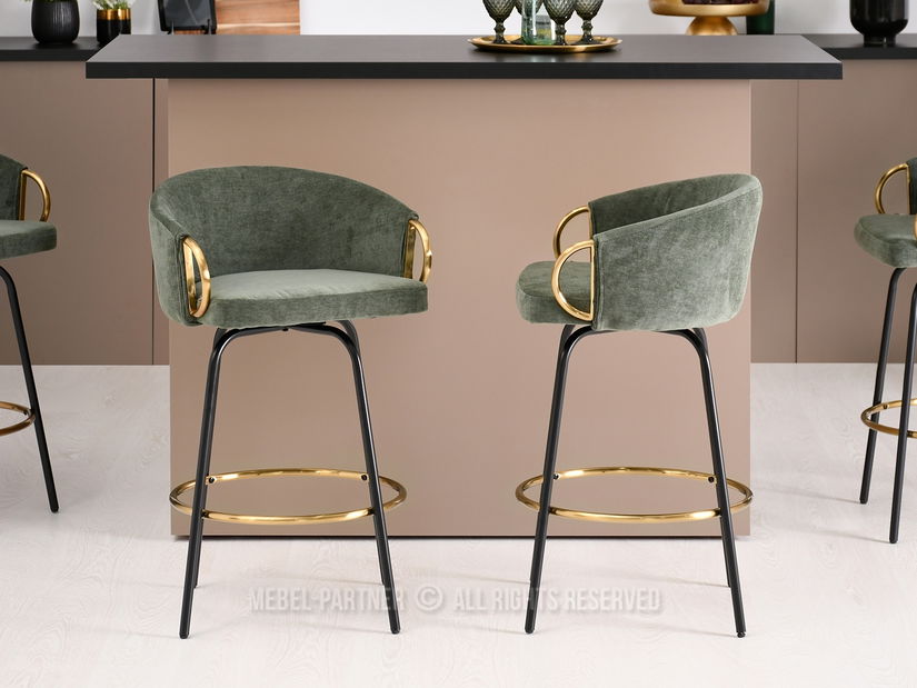 Stolička Carma H (zelená + čierna)