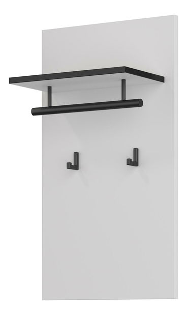 Vešiakový panel Crossroad H W03 (biela + čierna)