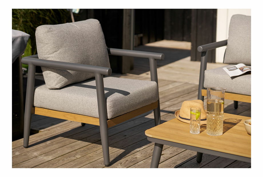 Vrtni set Cloveta 1 (sivo-bež)