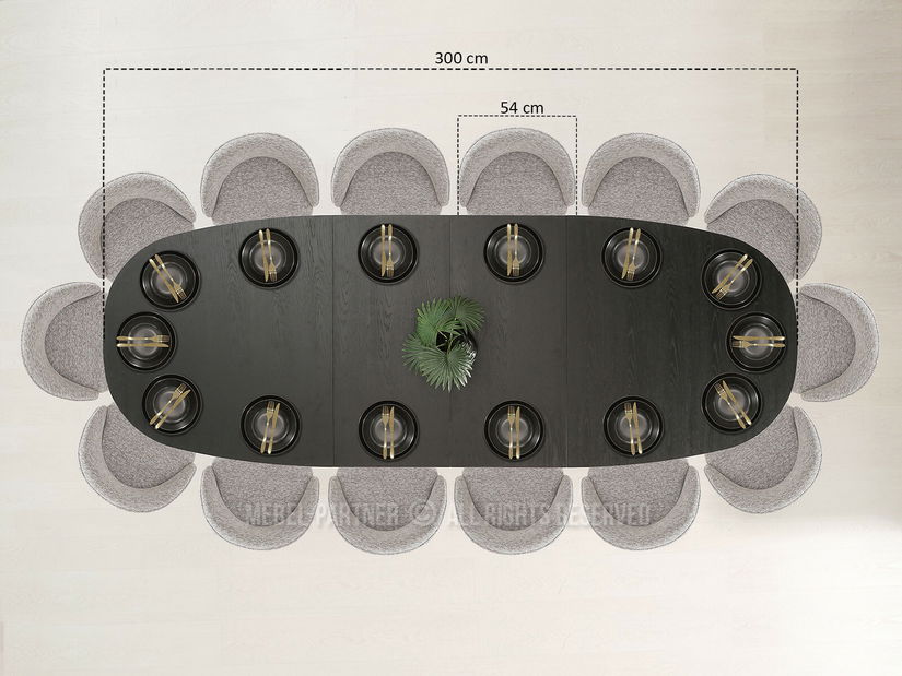 Masă sufragerie Titular (negru)