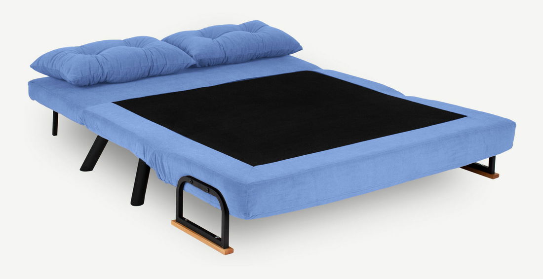 Pohovka futon Sandy (modrá)