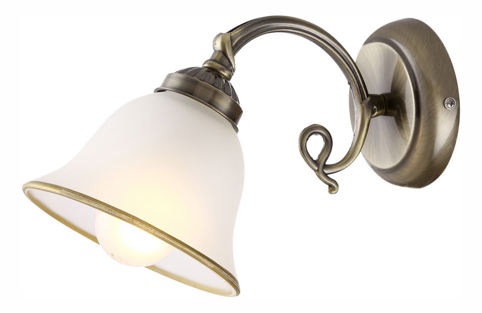 Stropné/nástenné svietidlo Odin 60208W (stará mosadz + satinovaná)