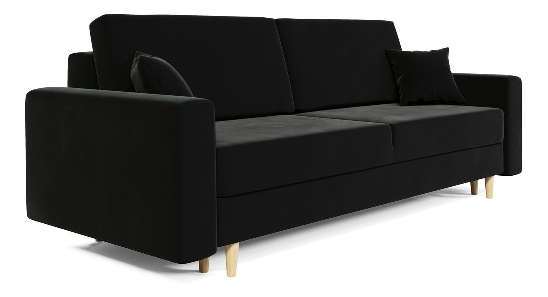 Pohovka dvojsedačka Serene (čierna)