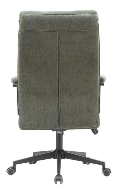 Fotoliu birou Zonnos (verde + crom)