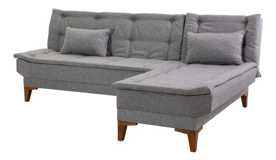 Kutna sofa na razvlačenje Syrma (siva)