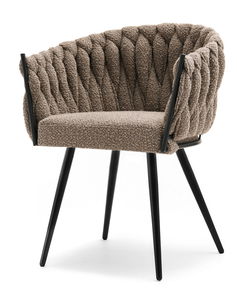 Stolička Roza (svetlohnedá + čierna)