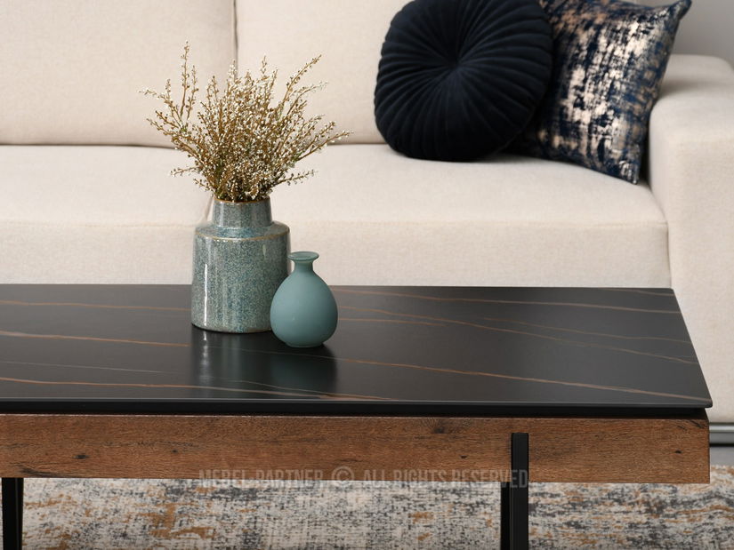 Konferenčný stolík Diego (orech + čierna)