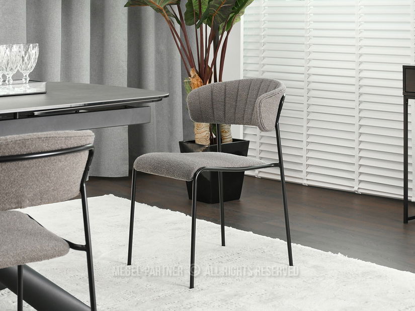 Scaun Nora (maro deschis + negru)