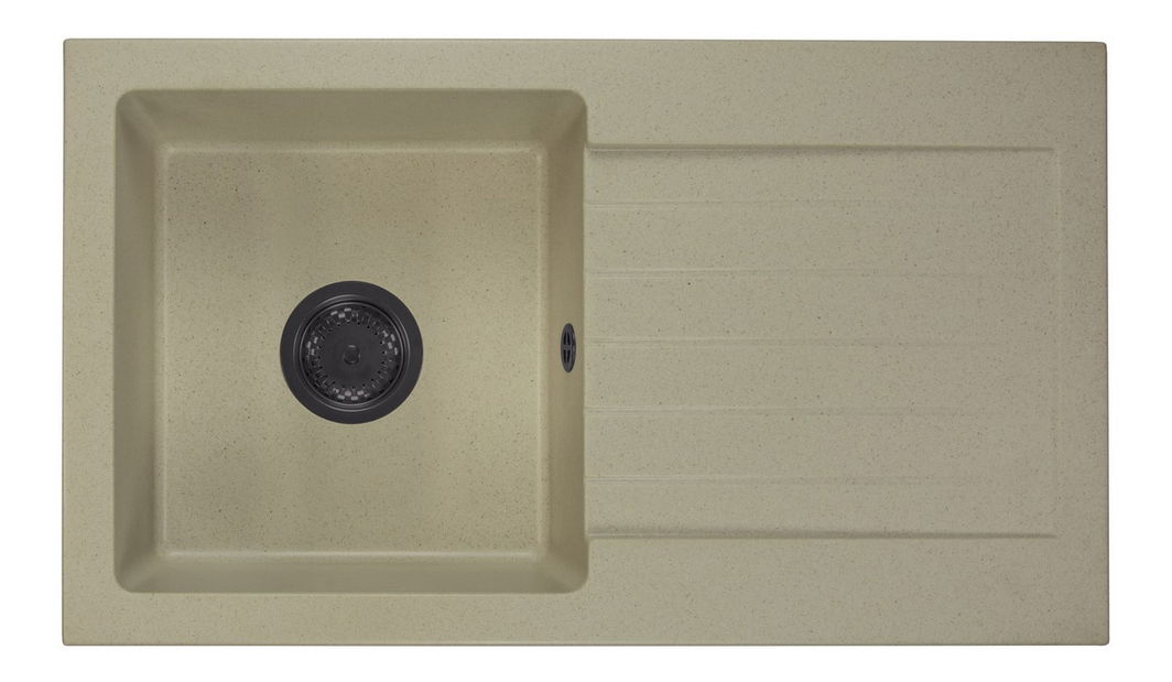 Mosogató Lemmion (bézs) (2 csaplyukkal) (J)