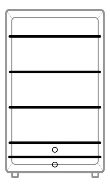 Dulap cu rafturi Vida REG-2 (Stejar sonoma)