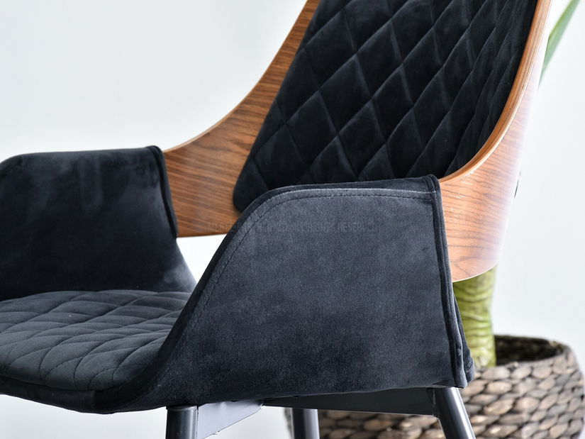 Scaun Morgana (nuc închis + negru)