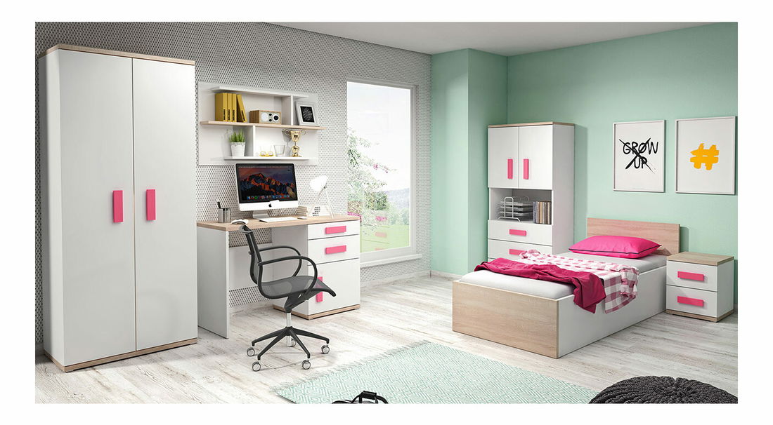 Jednostruki krevet 90 cm Ursu (s prostorom za odlaganje i pločom podnice)