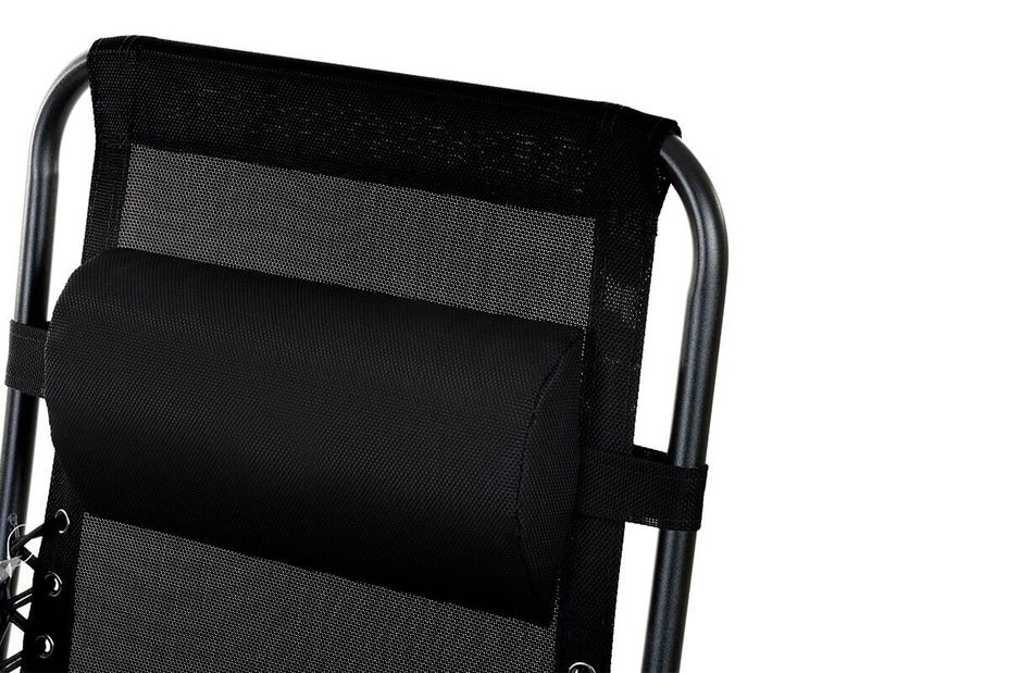 Zahradné lehátko Dimorfit (čierna)