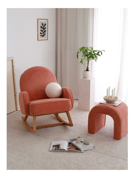 Hojdacie kreslo Yorgen (koralová)