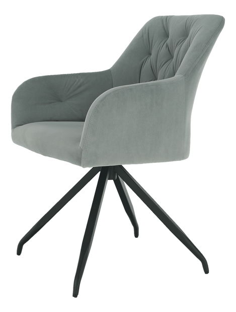 Dizajnové otočné kreslo Vavien (sivá)