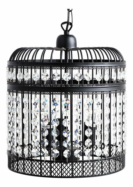 Závesná lampa Carison (čierna)