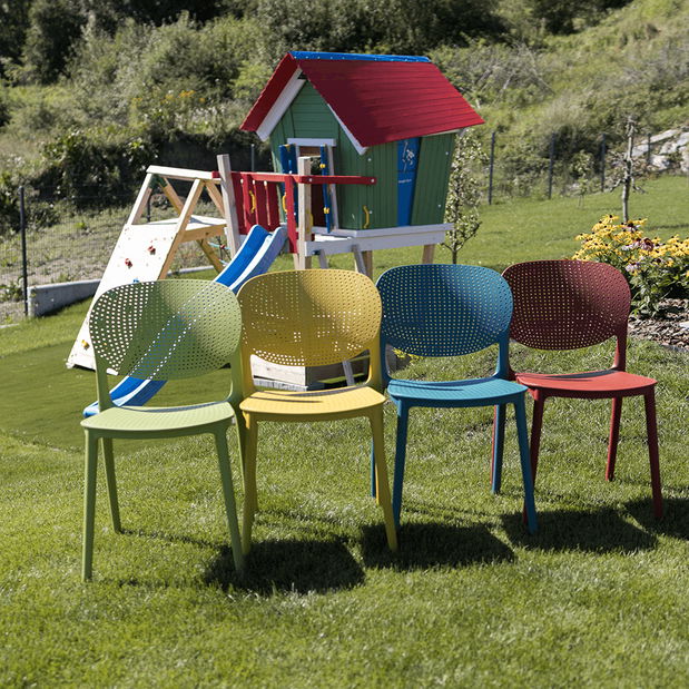 Scaun de grădină Fredd (gri închis) 