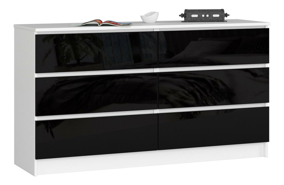 Komód Keanu (fényes fekete)